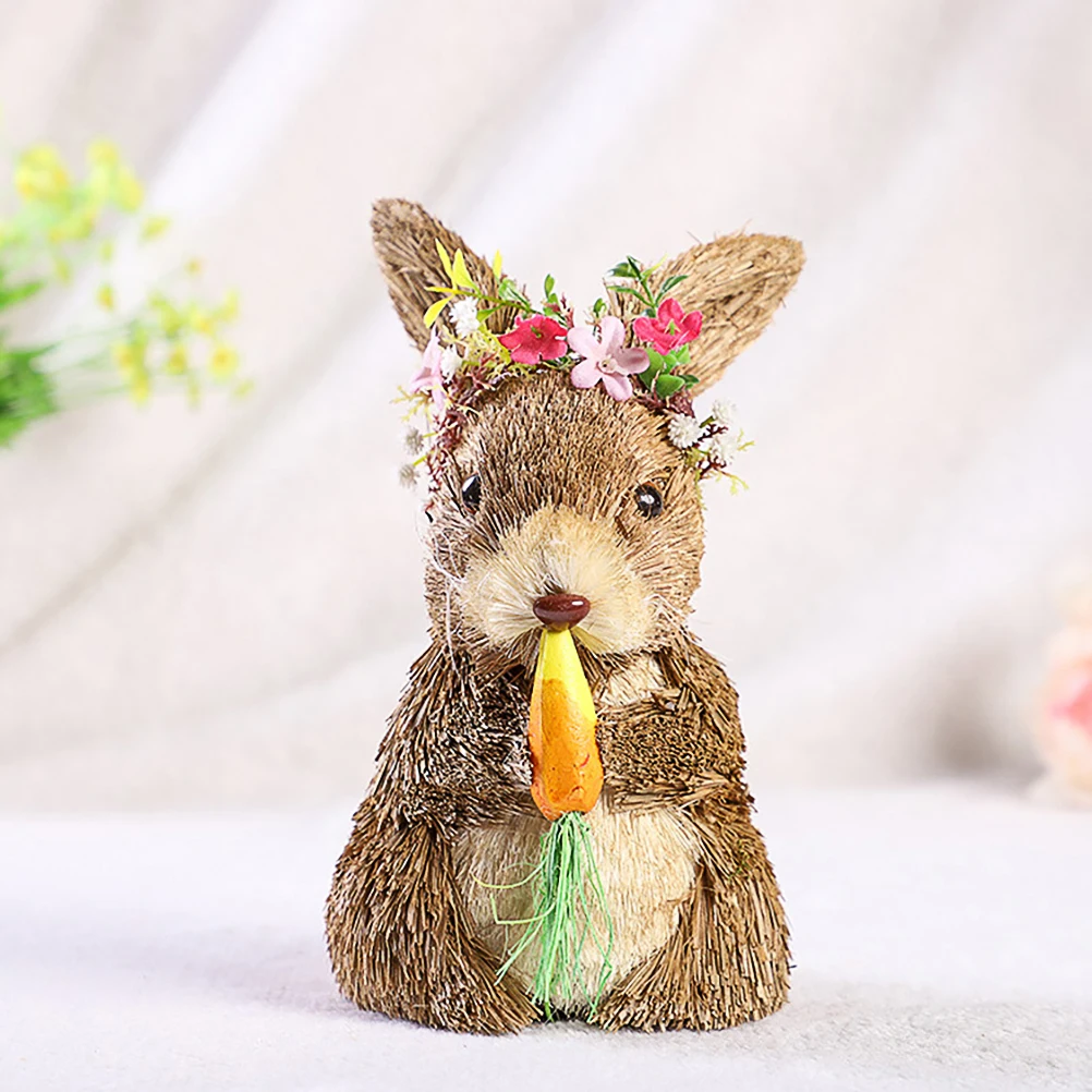 Handwoven Rabbit Adornment Desktop Decor Easter Ornament Home Decoration Creative Table Ornament Exquisite Shelf Sofa Bookcase
Handwoven Rabbit Adornment Desktop Decor Easter Ornament Home Decoration Creative Table Ornament Exquisite Shelf Sofa Bookcase