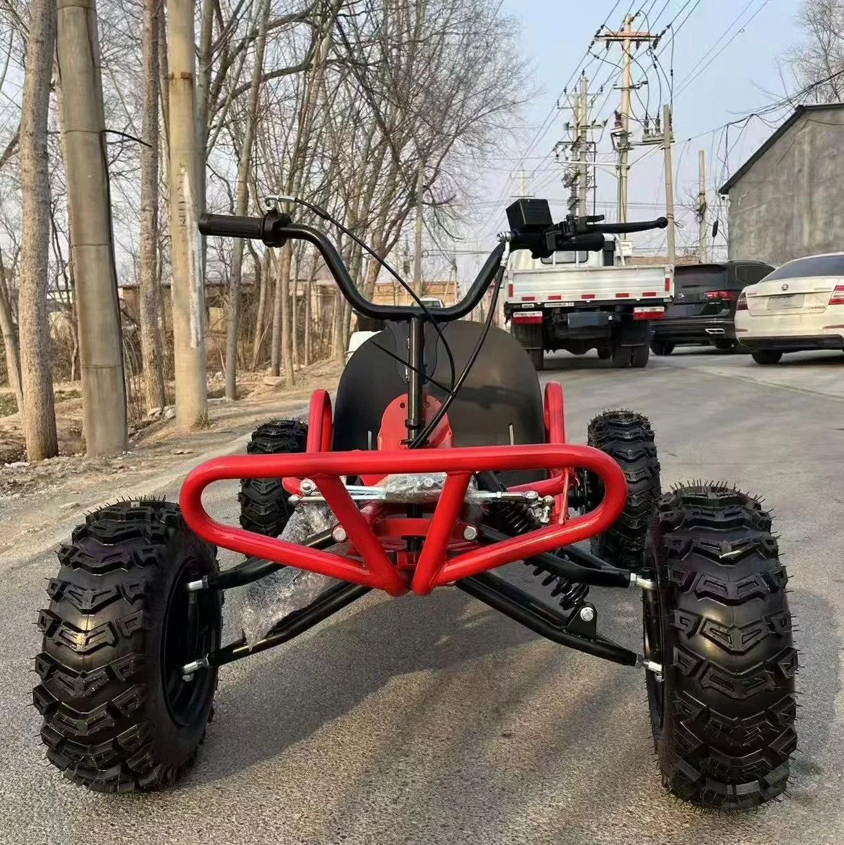 212cc 4-Stroke 8-inch Mountain Off-Road Tires All-Terrain Speedster Outdoor-Powered Pedal Kart Custom Private Logo
212cc 4-Stroke 8-inch Mountain Off-Road Tires All-Terrain Speedster Outdoor-Powered Pedal Kart Custom Private Logo