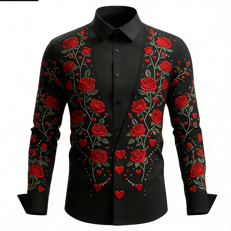 Новая мужская рубашка с длинными рукавами и цветочным узором, 3D-печать, мужской повседневный топ высокой четкости на пуговицах с лацканами
Новая мужская рубашка с длинными рукавами и цветочным узором, 3D-печать, мужской повседневный топ высокой четкости на пуговицах с лацканами