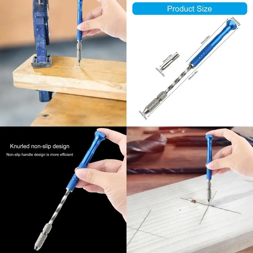 Y1UD Pin Vise Hand Drills Bits Set Semi Automatic Spirals Hand Drill Twist Drill Bits
Y1UD Pin Vise Hand Drills Bits Set Semi Automatic Spirals Hand Drill Twist Drill Bits