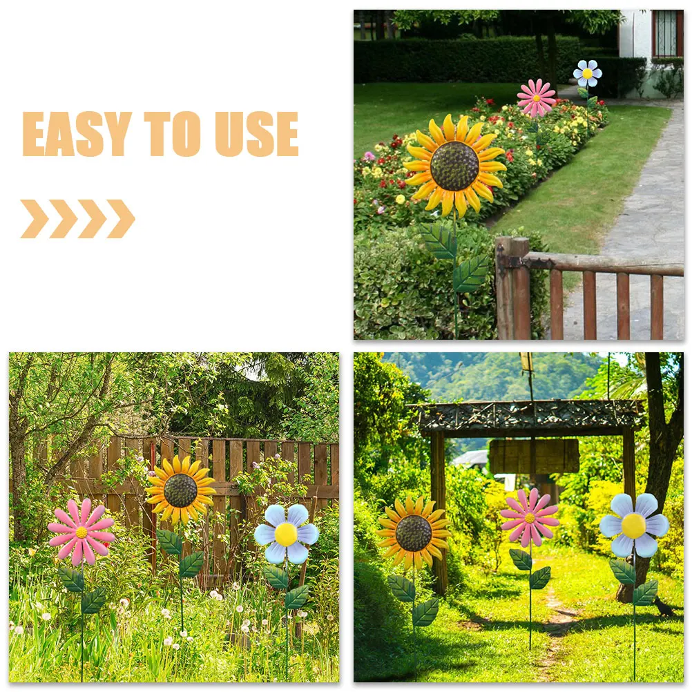 3pcs Sunflower Artificial Flowers Iron Garden Stake Decorative Metal Flower Stakes Durable Weather Resistant Outdoor Yard Lawn
3pcs Sunflower Artificial Flowers Iron Garden Stake Decorative Metal Flower Stakes Durable Weather Resistant Outdoor Yard Lawn