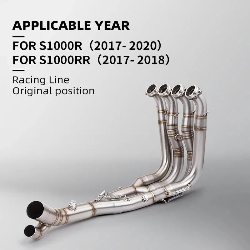 Exhaust Header Pipe for BMW S1000R S1000RR 2017-2020, Connects to Stock Exhaust System
Exhaust Header Pipe for BMW S1000R S1000RR 2017-2020, Connects to Stock Exhaust System