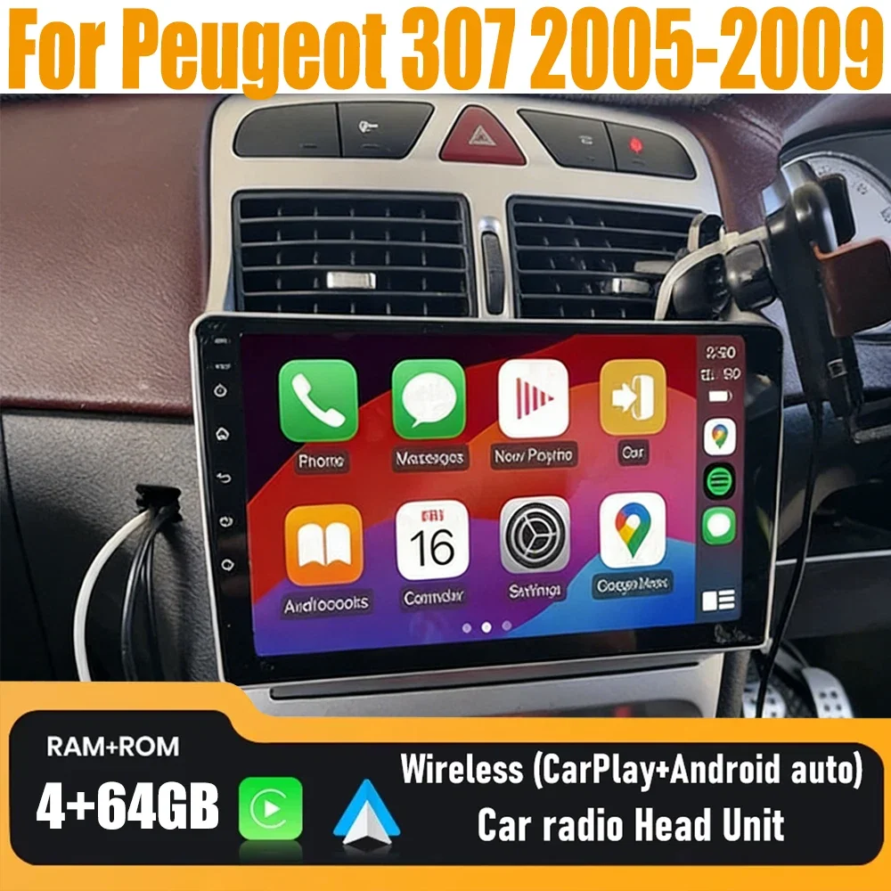 4G+64GB Android 16 2 Din Car Radio Multimedia Video Player For Peugeot 307 2002 2003 - 2013 Video Navigation GPS 4G+WiFi DSP RDS
4G+64GB Android 16 2 Din Car Radio Multimedia Video Player For Peugeot 307 2002 2003 - 2013 Video Navigation GPS 4G+WiFi DSP RDS