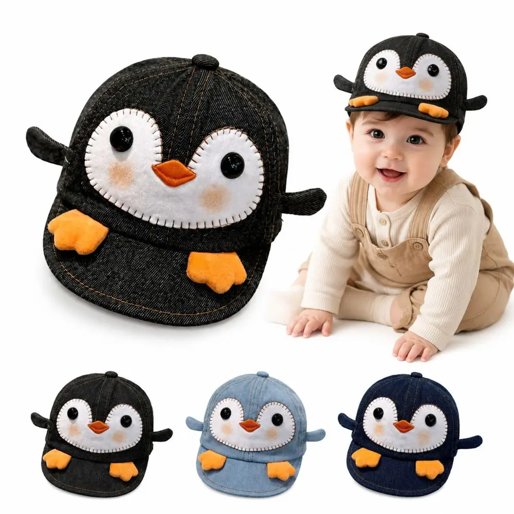 Denim Penguin Newborn Baseball Cap Adjustable Lightweight Children's Cowboy Hat Breathable Cartoon Baby Sun Hat For 6-20 Months
Denim Penguin Newborn Baseball Cap Adjustable Lightweight Children's Cowboy Hat Breathable Cartoon Baby Sun Hat For 6-20 Months