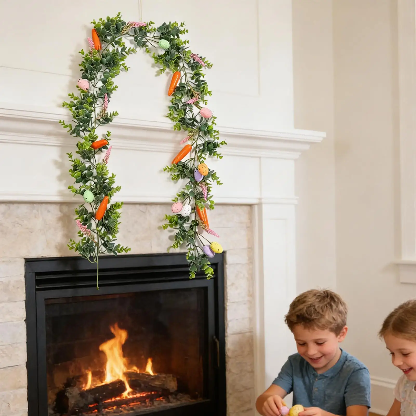 Пасхальная гирлянда из 2 искусственных яиц, 1,7 м, праздничное украшение для дома, вечеринок, стен, каминных полок, лестниц
Пасхальная гирлянда из 2 искусственных яиц, 1,7 м, праздничное украшение для дома, вечеринок, стен, каминных полок, лестниц