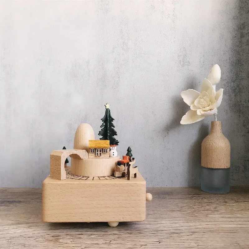 Handmade Wooden Music Box Creative Retro Rotating Music Box DIY Wooden Made Ornaments
Handmade Wooden Music Box Creative Retro Rotating Music Box DIY Wooden Made Ornaments
