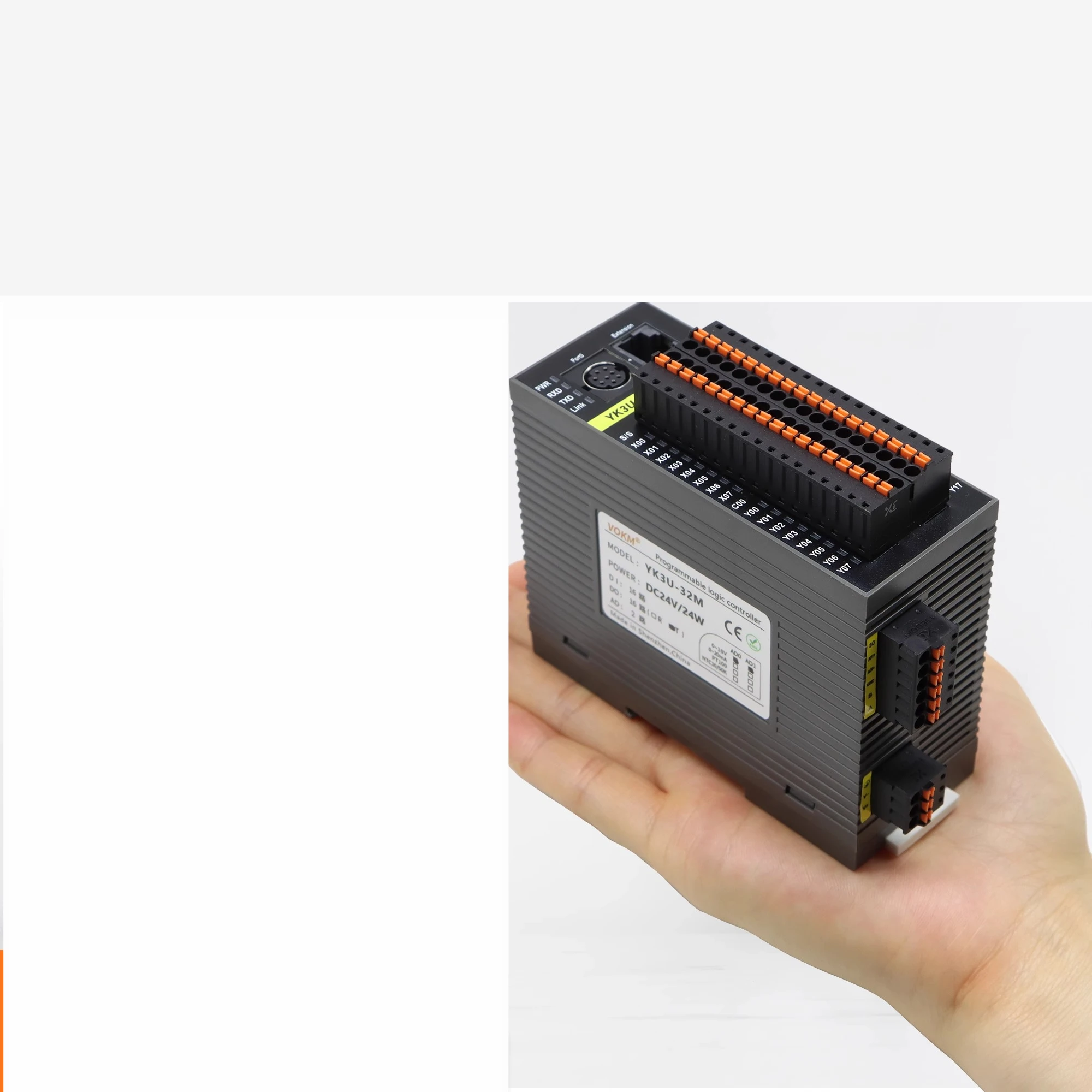 PLC Controller Programmable Industrial Control Board Fx3u with Analog 4-axis Pulse VOKM
PLC Controller Programmable Industrial Control Board Fx3u with Analog 4-axis Pulse VOKM