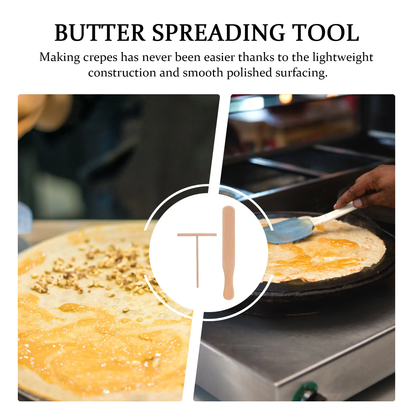 2pcs Wooden Crepe Rake Spatula Scraper Large Pancake Making Tool Smooth Kitchen Baking Tools
2pcs Wooden Crepe Rake Spatula Scraper Large Pancake Making Tool Smooth Kitchen Baking Tools