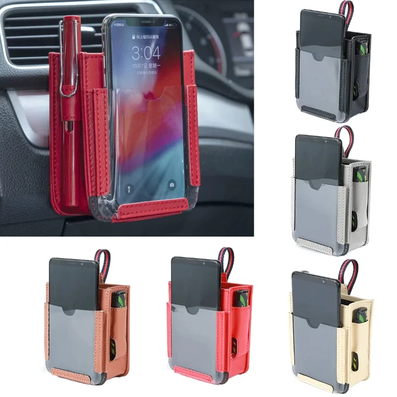 Car Air Vent Phone Stoage Pouch Bag Multi-function Leather Touchable Organizer Storage Pouch Auto Interior Tidying Accessories
Car Air Vent Phone Stoage Pouch Bag Multi-function Leather Touchable Organizer Storage Pouch Auto Interior Tidying Accessories