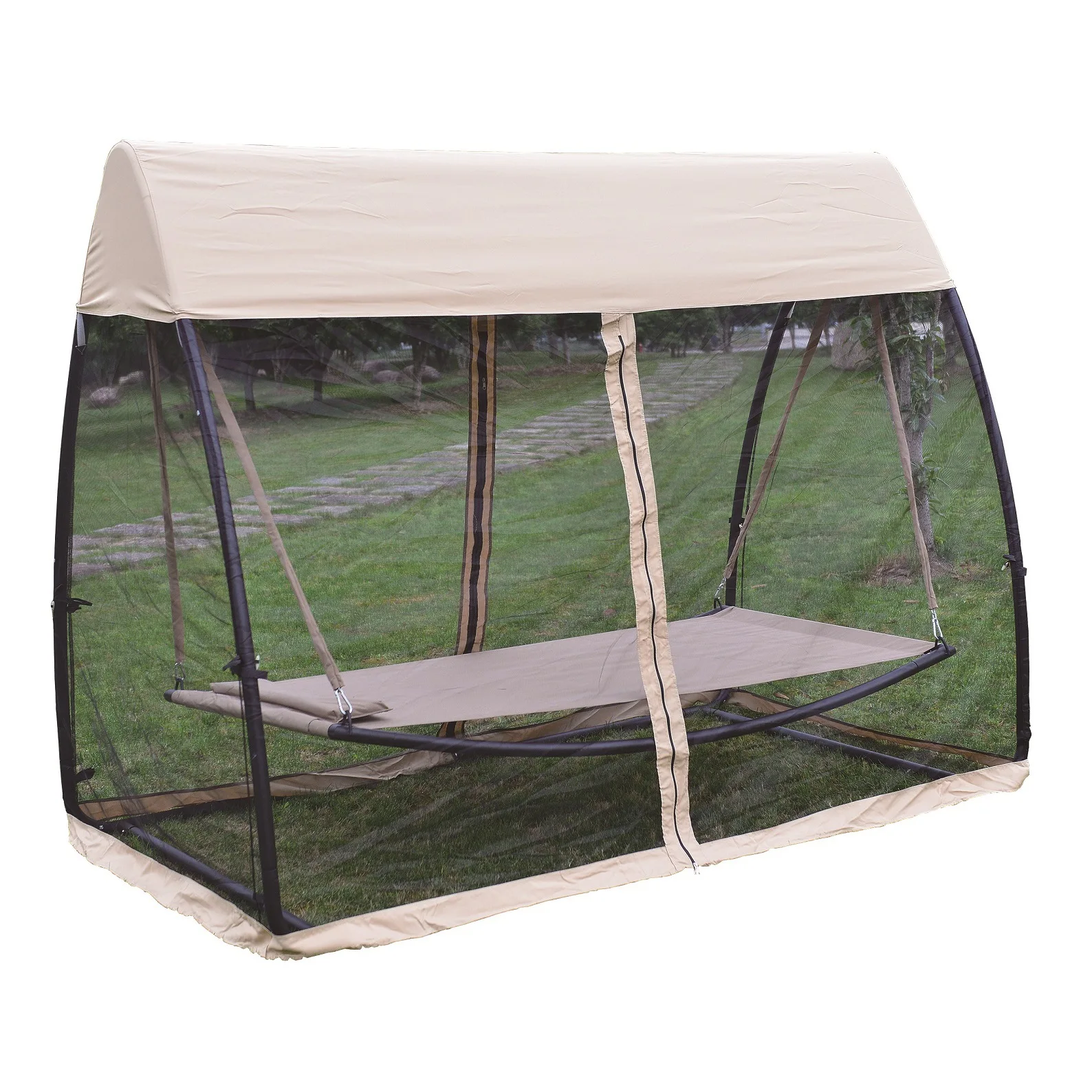 Directly from the manufacturer Outdoor luxury hammock with mesh waterproof Oxford cloth zipper hammock anti-mosquito patio chair
Directly from the manufacturer Outdoor luxury hammock with mesh waterproof Oxford cloth zipper hammock anti-mosquito patio chair