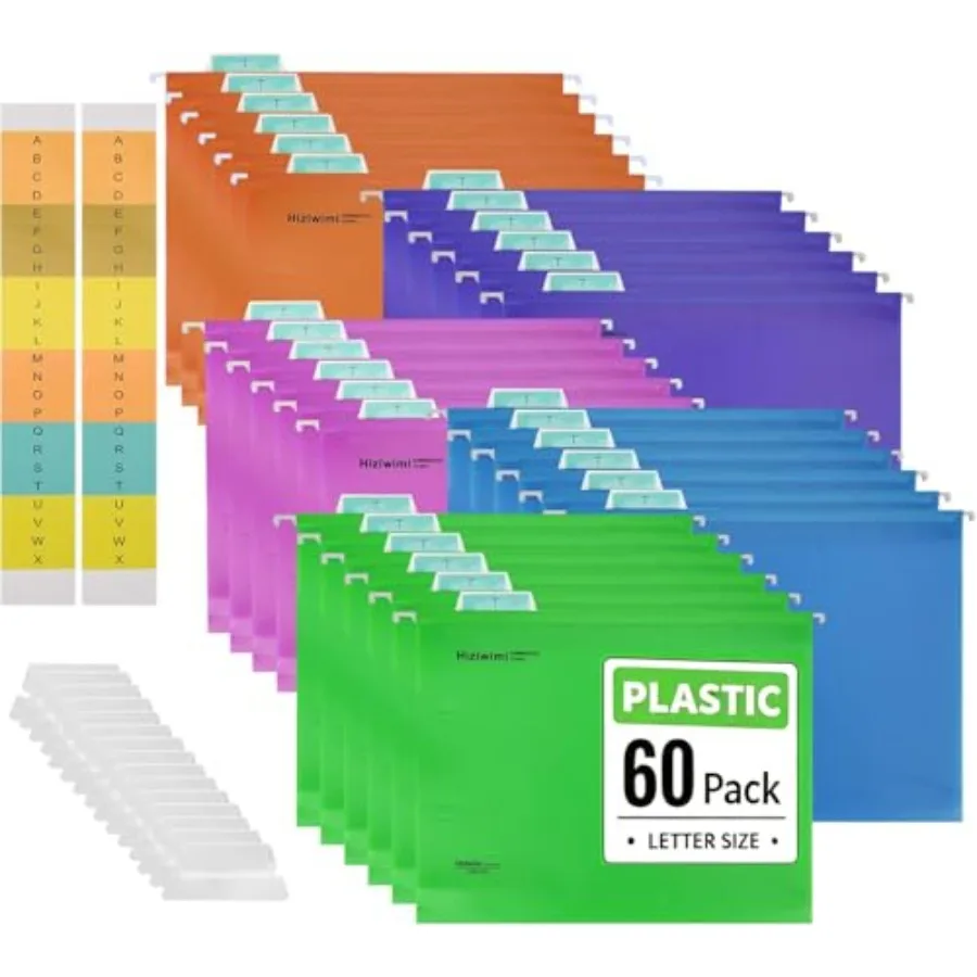 60 Pcs PP Hanging File Folders Letter SizeHanging Folders with Tabs File Folders for Filing Cabinet Hanging Files for Bulky Fil
60 Pcs PP Hanging File Folders Letter SizeHanging Folders with Tabs File Folders for Filing Cabinet Hanging Files for Bulky Fil