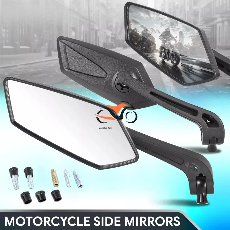 Motorcycle Side Back Rear View Rearview Naked E-Bike Scooter Adjustable Rotating Mirrors Motorbike Accessories Modified Parts
Motorcycle Side Back Rear View Rearview Naked E-Bike Scooter Adjustable Rotating Mirrors Motorbike Accessories Modified Parts