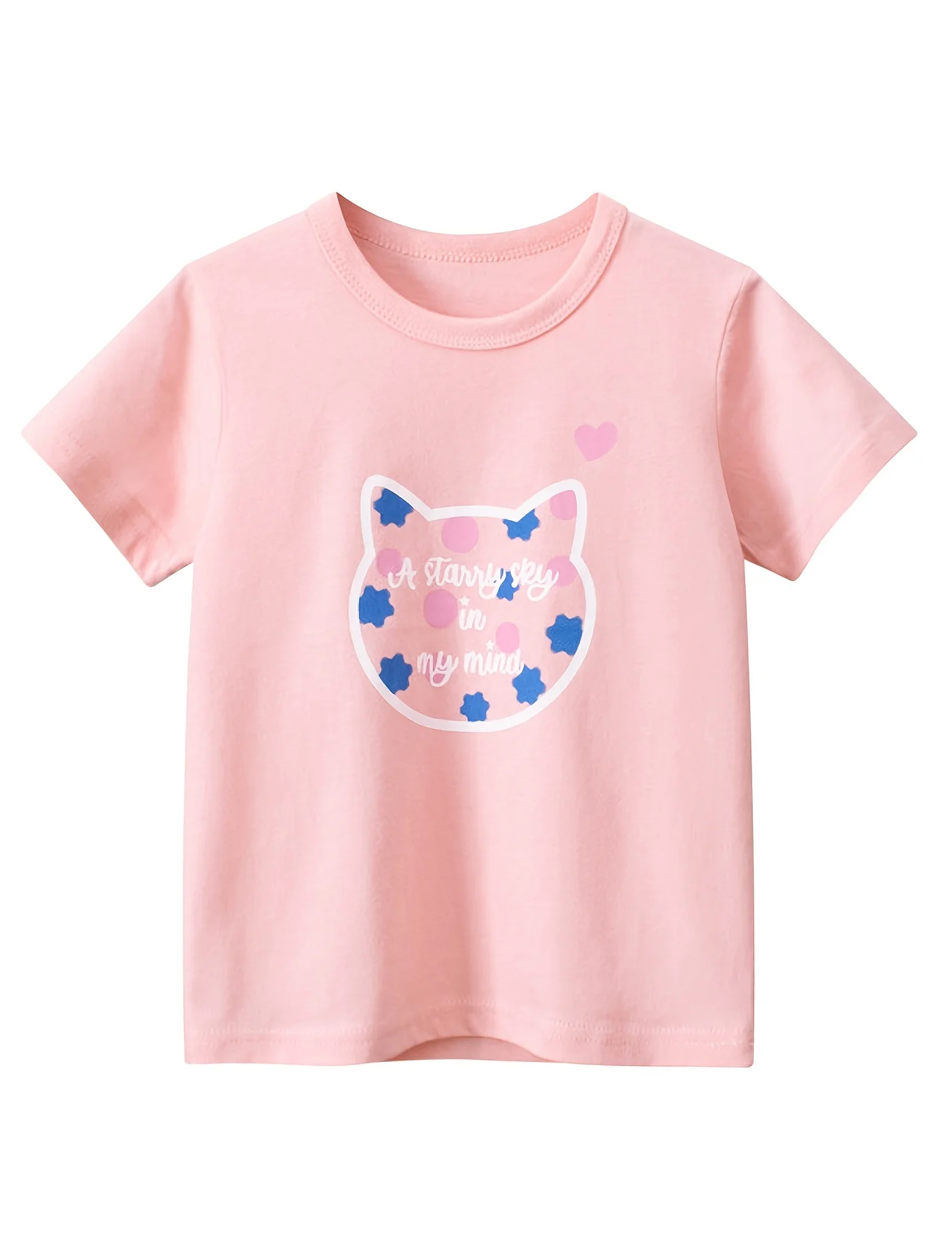 Яркая футболка с рисунком мультфильма для маленьких девочек — мягкий хлопок, повседневная футболка с круглым вырезом, удобный летний наряд для детей
Яркая футболка с рисунком мультфильма для маленьких девочек — мягкий хлопок, повседневная футболка с круглым вырезом, удобный летний наряд для детей