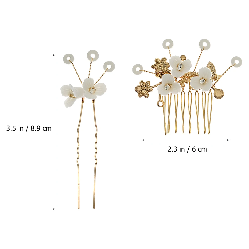 Pearl Rhinestone Hairpin Bridal Flower Comb Accessories Sparkle Charm Elegant Classic Occasions Wedding Hair Bun Piece
Pearl Rhinestone Hairpin Bridal Flower Comb Accessories Sparkle Charm Elegant Classic Occasions Wedding Hair Bun Piece