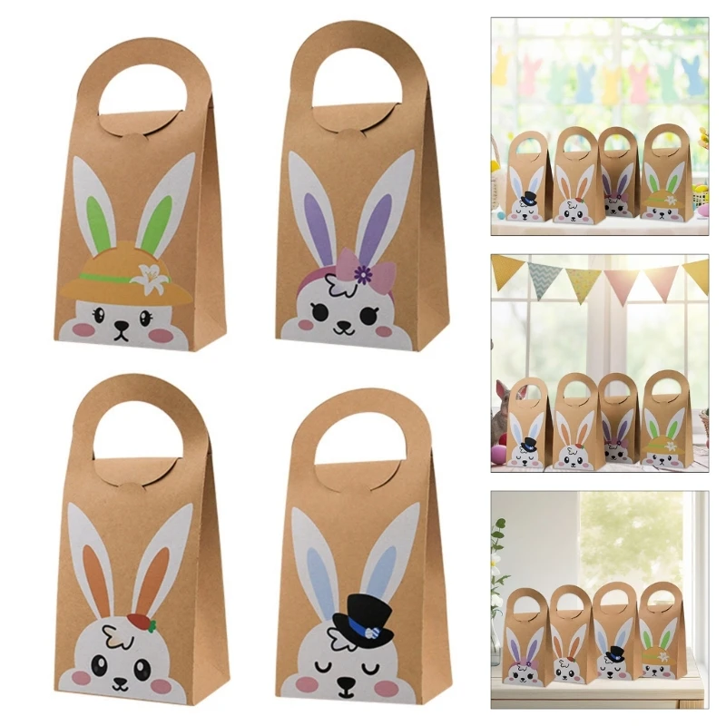 10 Pieces Easters Party Supplies Gifts Bags in Sturdy Paper with Rabbit Print Pattern for Holiday Gifts Wrapping D2RD
10 Pieces Easters Party Supplies Gifts Bags in Sturdy Paper with Rabbit Print Pattern for Holiday Gifts Wrapping D2RD