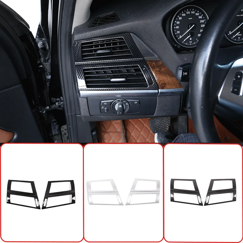 For 2008-2013 BMW X5 X6 E70 E71 ABS Carbon Fiber Car Dashboard Air Conditioning Side Air Outlet Frame Sticker Car Interior Parts
For 2008-2013 BMW X5 X6 E70 E71 ABS Carbon Fiber Car Dashboard Air Conditioning Side Air Outlet Frame Sticker Car Interior Parts