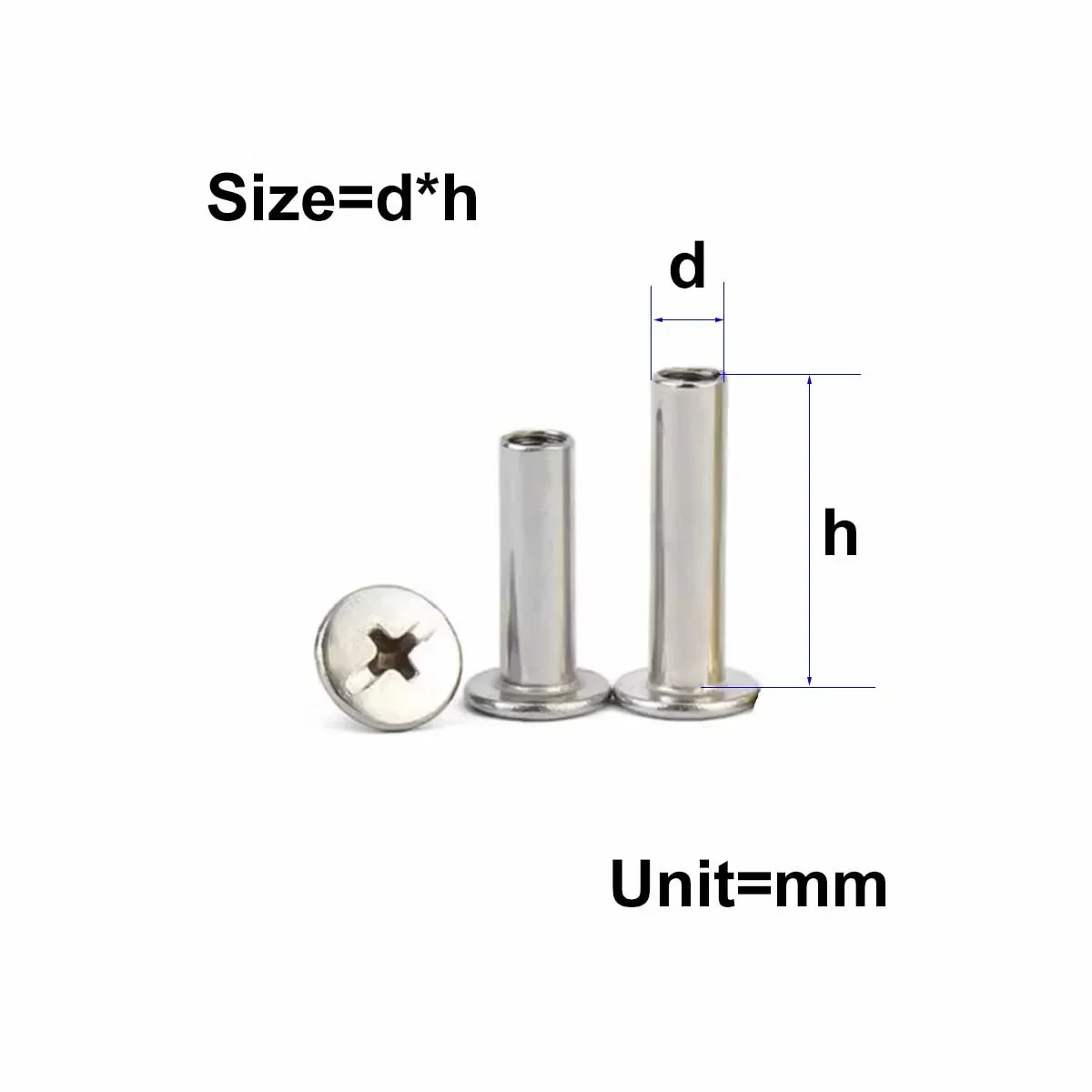 304 Stainless Steel Flat Head Nail/Locking Screw Rivet/Butt Buckle Screw Nut M3M4M5M6M8
304 Stainless Steel Flat Head Nail/Locking Screw Rivet/Butt Buckle Screw Nut M3M4M5M6M8