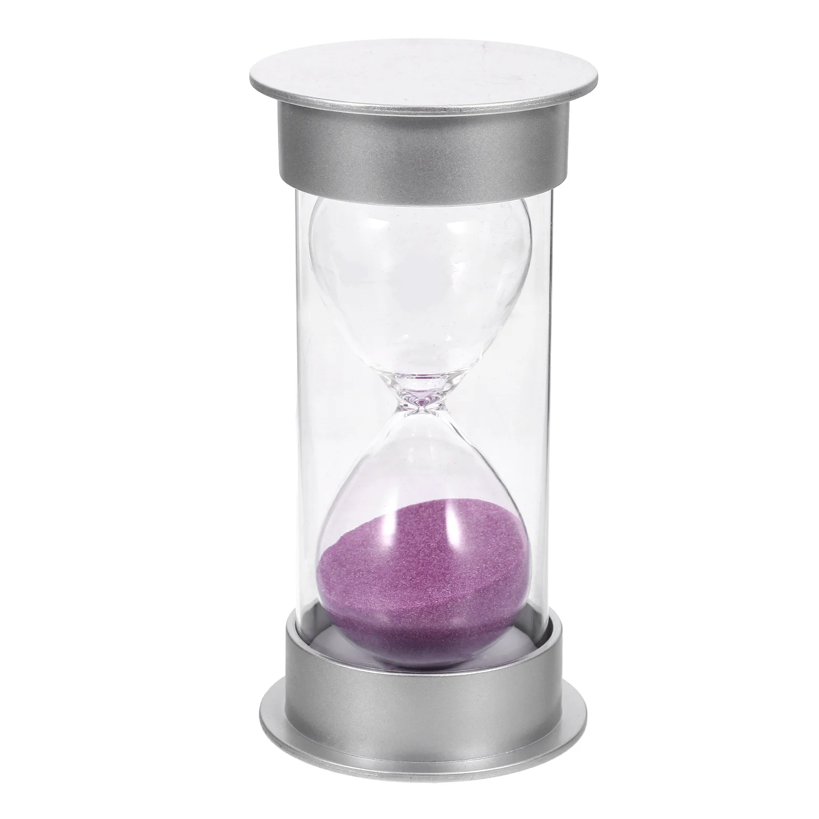 20 Minute Hourglass Sand Timer for Time Management - Purple and Silver Sandglass Decorative Clock for Office Home Study Space
20 Minute Hourglass Sand Timer for Time Management - Purple and Silver Sandglass Decorative Clock for Office Home Study Space