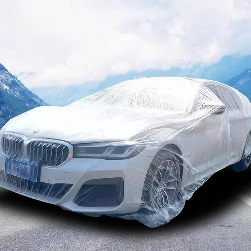 Universal Exterior Waterproof Car Cover disposable plastic PE Automobile Covers Auto Accessories With Elastic Dust Cover Rain Co
Universal Exterior Waterproof Car Cover disposable plastic PE Automobile Covers Auto Accessories With Elastic Dust Cover Rain Co