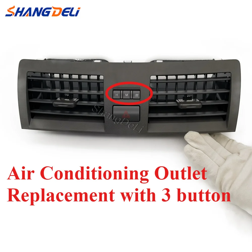 Dashboard Air Conditioning Outlet Replacement Interior Part Center AC Air Vent with 3 Button Fit For Camry 2007-2011
Dashboard Air Conditioning Outlet Replacement Interior Part Center AC Air Vent with 3 Button Fit For Camry 2007-2011