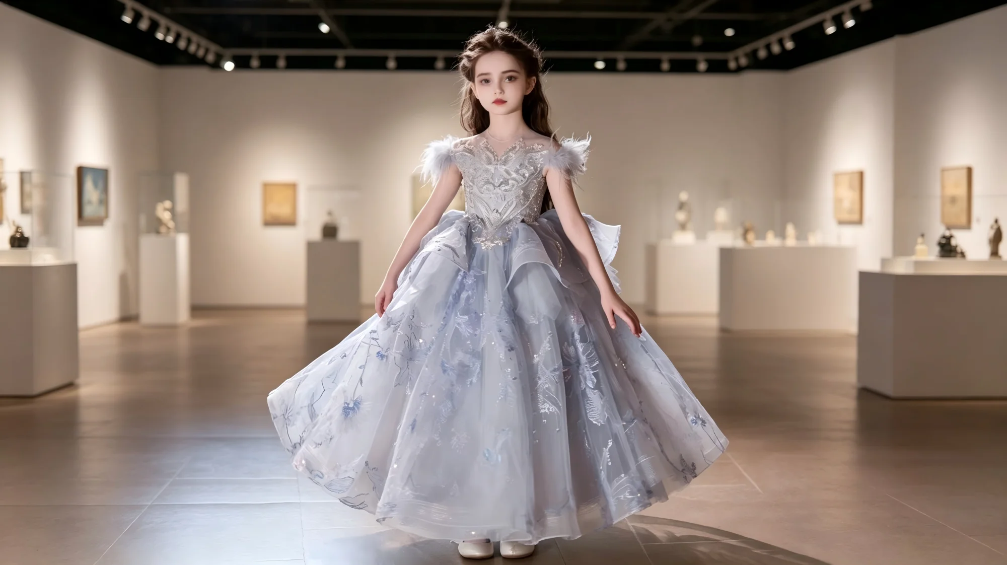 Gorgeous French Heavy-Duty Girls Evening Dress, Princess Gown For Piano Performance Kids CostumeLittle Girls Birthday, Host,
Gorgeous French Heavy-Duty Girls Evening Dress, Princess Gown For Piano Performance Kids CostumeLittle Girls Birthday, Host,