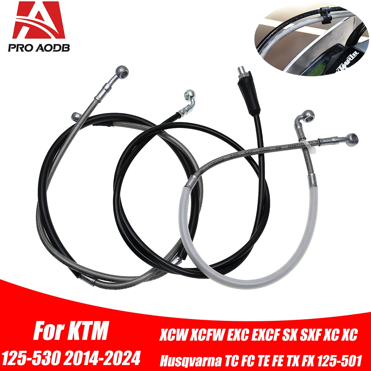 Motorcycle Front Rear Brake Oil Hose Line Clutch Pipe For KTM EXC EXCF SX SXF XC XCF XCW For Husqvarna TC FC TE FE FX 2014-2024
Motorcycle Front Rear Brake Oil Hose Line Clutch Pipe For KTM EXC EXCF SX SXF XC XCF XCW For Husqvarna TC FC TE FE FX 2014-2024