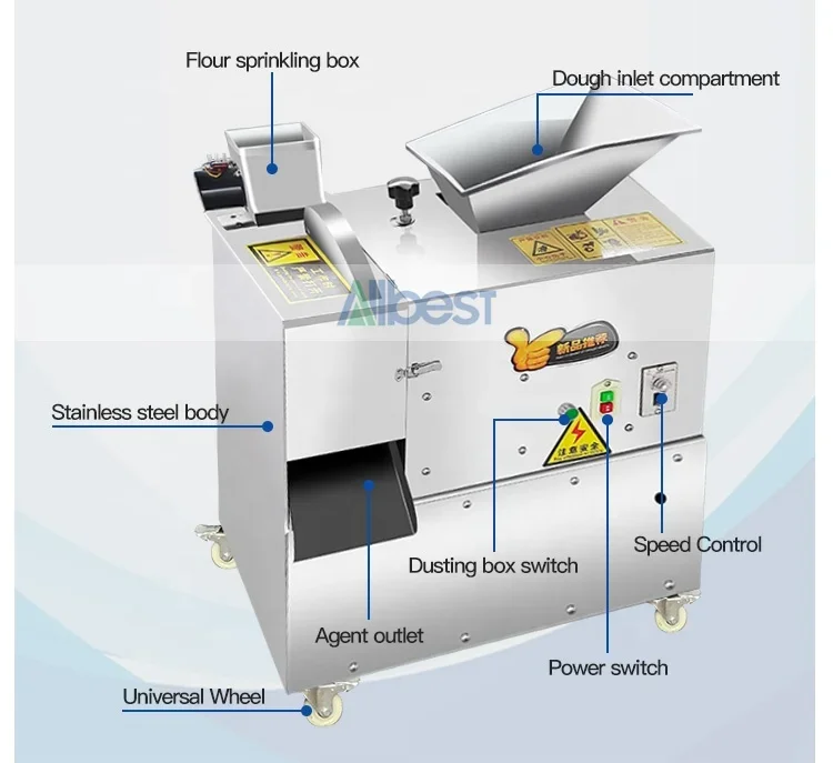 Pizza Rounder Machine Large 600g Electric Automatic Dough Divider
Pizza Rounder Machine Large 600g Electric Automatic Dough Divider