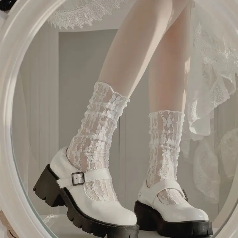 Милые белые носки Lolita с ворсом женские сетчатые тонкие нейлоновые шелковые цветочные кружевные женские носки
Милые белые носки Lolita с ворсом женские сетчатые тонкие нейлоновые шелковые цветочные кружевные женские носки