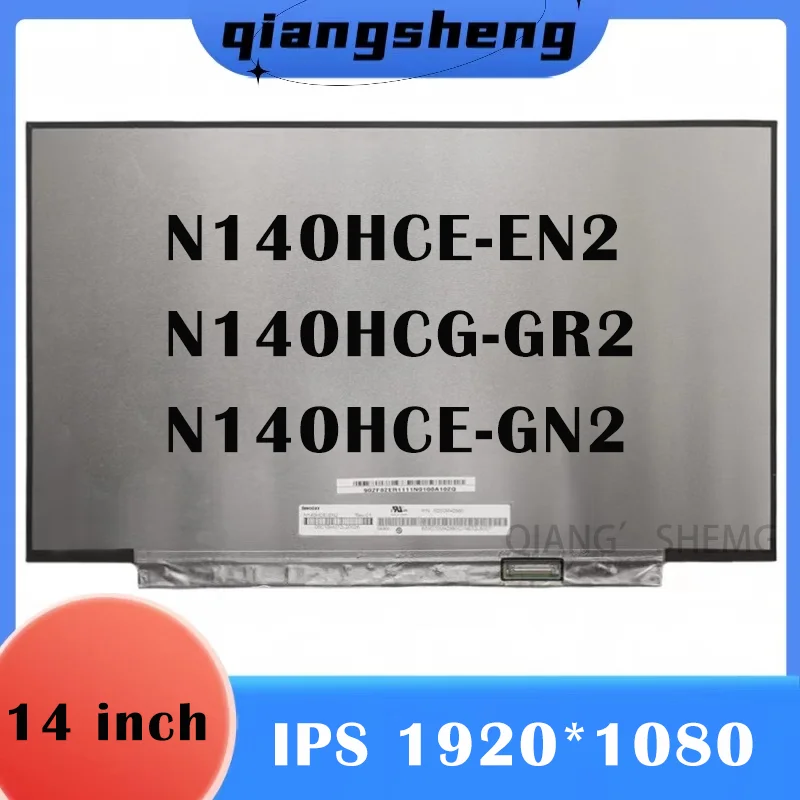 14'' Slim IPS Laptop LCD Screen N140HCE-EN2 N140HCG-GR2 N140HCE-GN2 1920*1080 30Pins 100% sRGB Display Matrix New Replacement
14'' Slim IPS Laptop LCD Screen N140HCE-EN2 N140HCG-GR2 N140HCE-GN2 1920*1080 30Pins 100% sRGB Display Matrix New Replacement