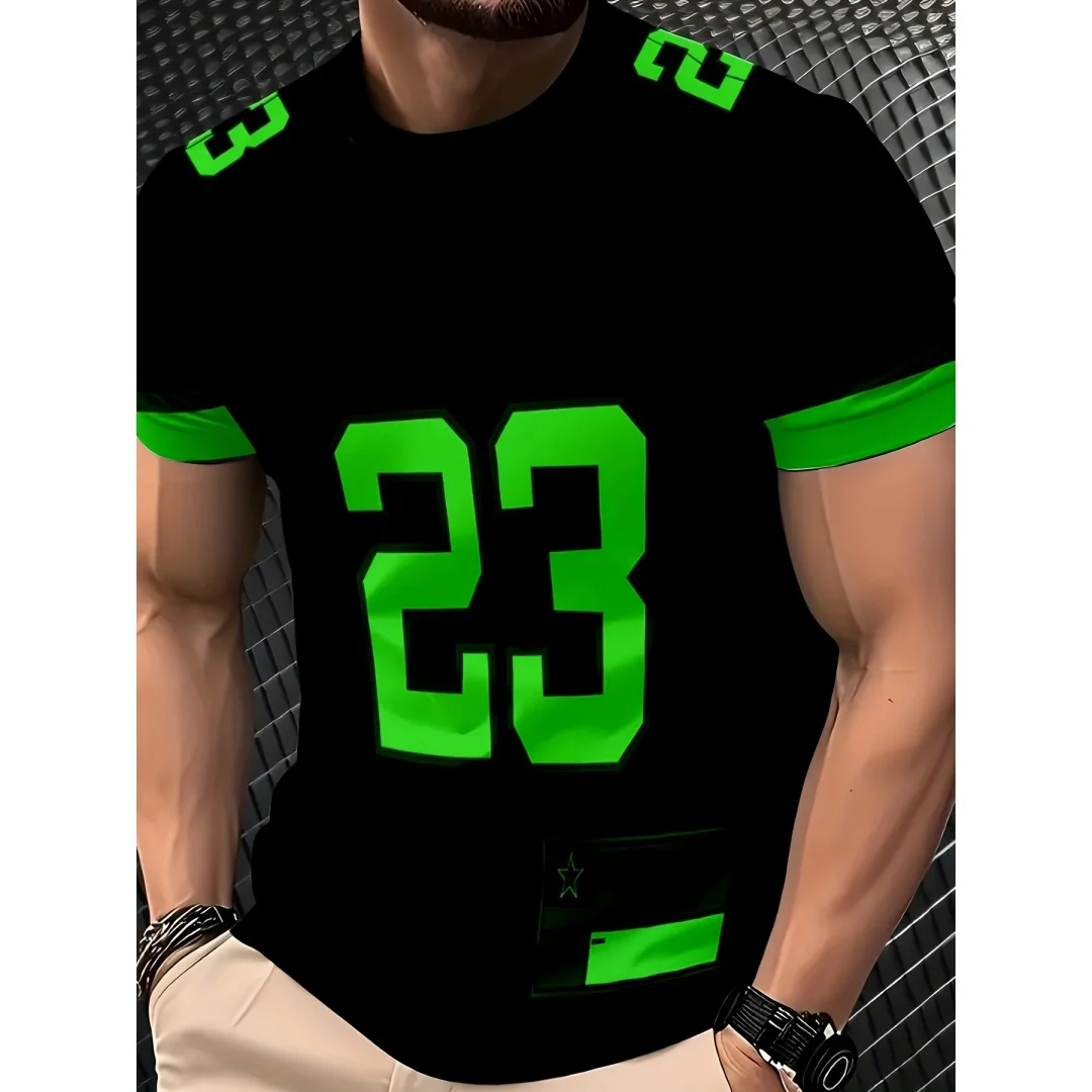 American Style Jersey Size 23 Printed Men's T-Shirt for Fitness Running Breathable Comfortable Trendy Daily Casual Sports Top
American Style Jersey Size 23 Printed Men's T-Shirt for Fitness Running Breathable Comfortable Trendy Daily Casual Sports Top