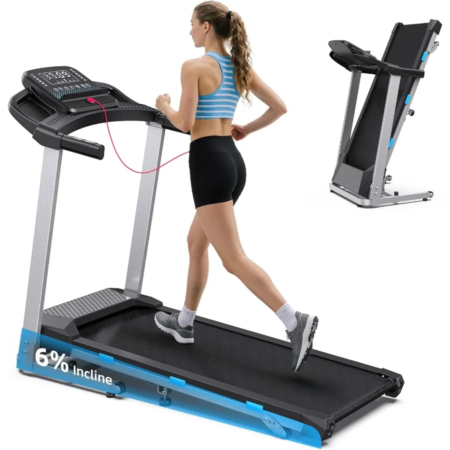 Складная беговая дорожка с регулировкой угла наклона для дома, компактная, грузоподъемность 350 фунтов, 3.0 л.с., бесшумная, с датчиком пульса и Bluetooth
Складная беговая дорожка с регулировкой угла наклона для дома, компактная, грузоподъемность 350 фунтов, 3.0 л.с., бесшумная, с датчиком пульса и Bluetooth
