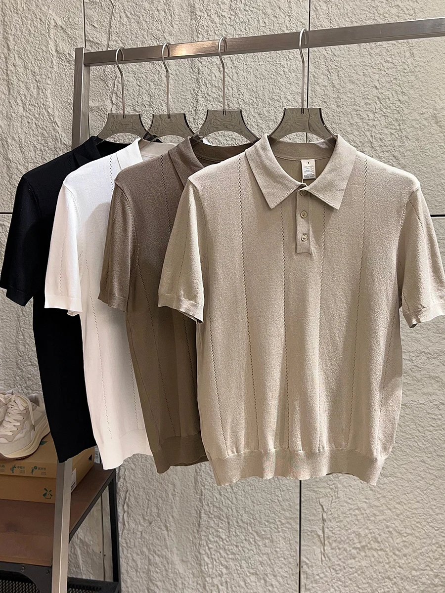 Premium Knitted Ice Sensation Shirt Short Sleeve Turn-down Collar Men's Color Spring Summer New Arrival Breathable...
Premium Knitted Ice Sensation Shirt Short Sleeve Turn-down Collar Men's Color Spring Summer New Arrival Breathable...