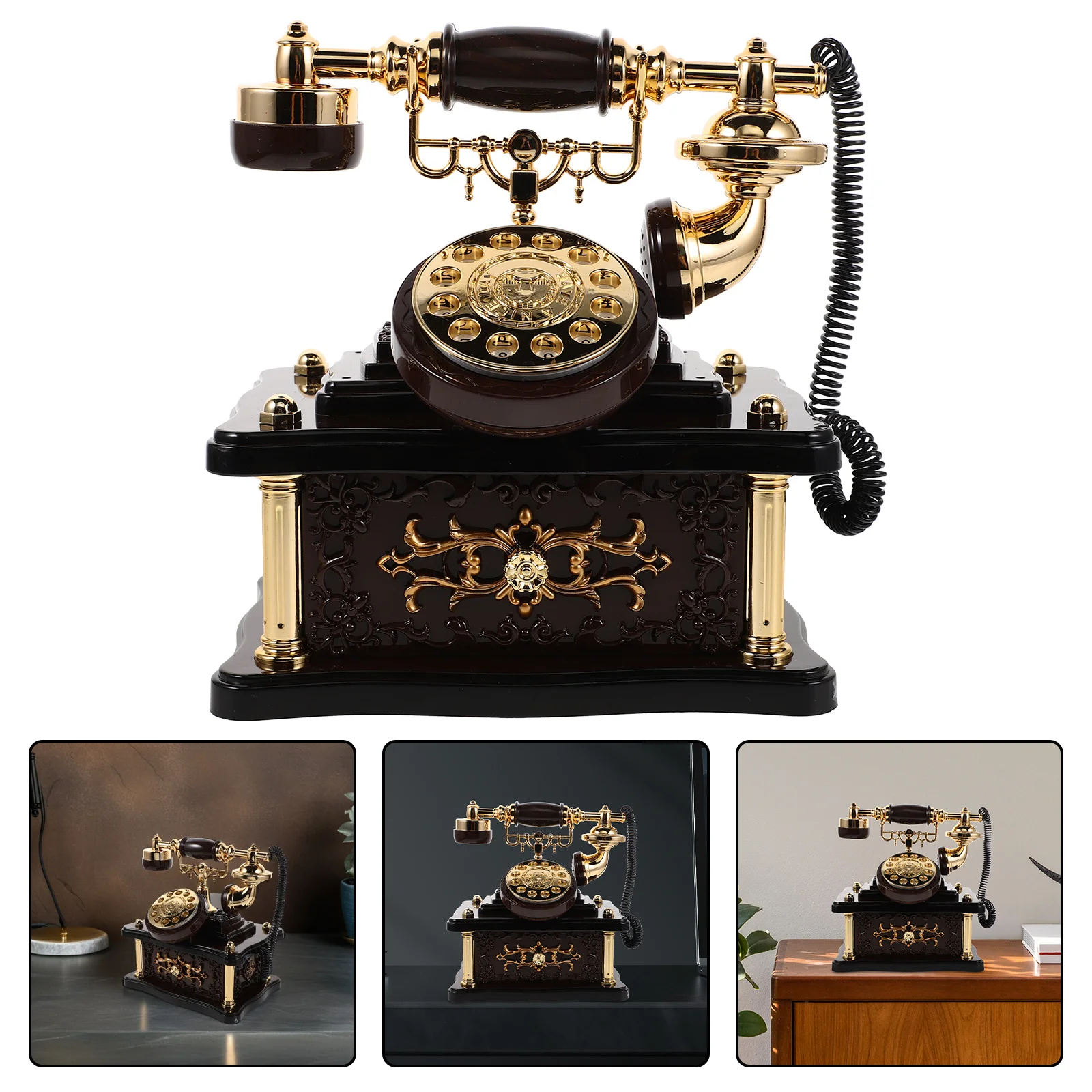 Classical Telephone Music Box Vintage Retro Desk Handmade Abs For Home Office Bar Decor Dial Telephone Ornament
Classical Telephone Music Box Vintage Retro Desk Handmade Abs For Home Office Bar Decor Dial Telephone Ornament