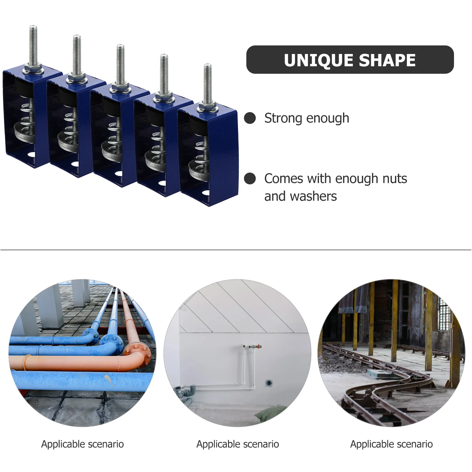 5 Pcs Fan Coil Shock Absorber Spring Vibration Isolator Damping Hanger for HVAC 5-10kg Load Rating Galvanized Steel Mounting
5 Pcs Fan Coil Shock Absorber Spring Vibration Isolator Damping Hanger for HVAC 5-10kg Load Rating Galvanized Steel Mounting
