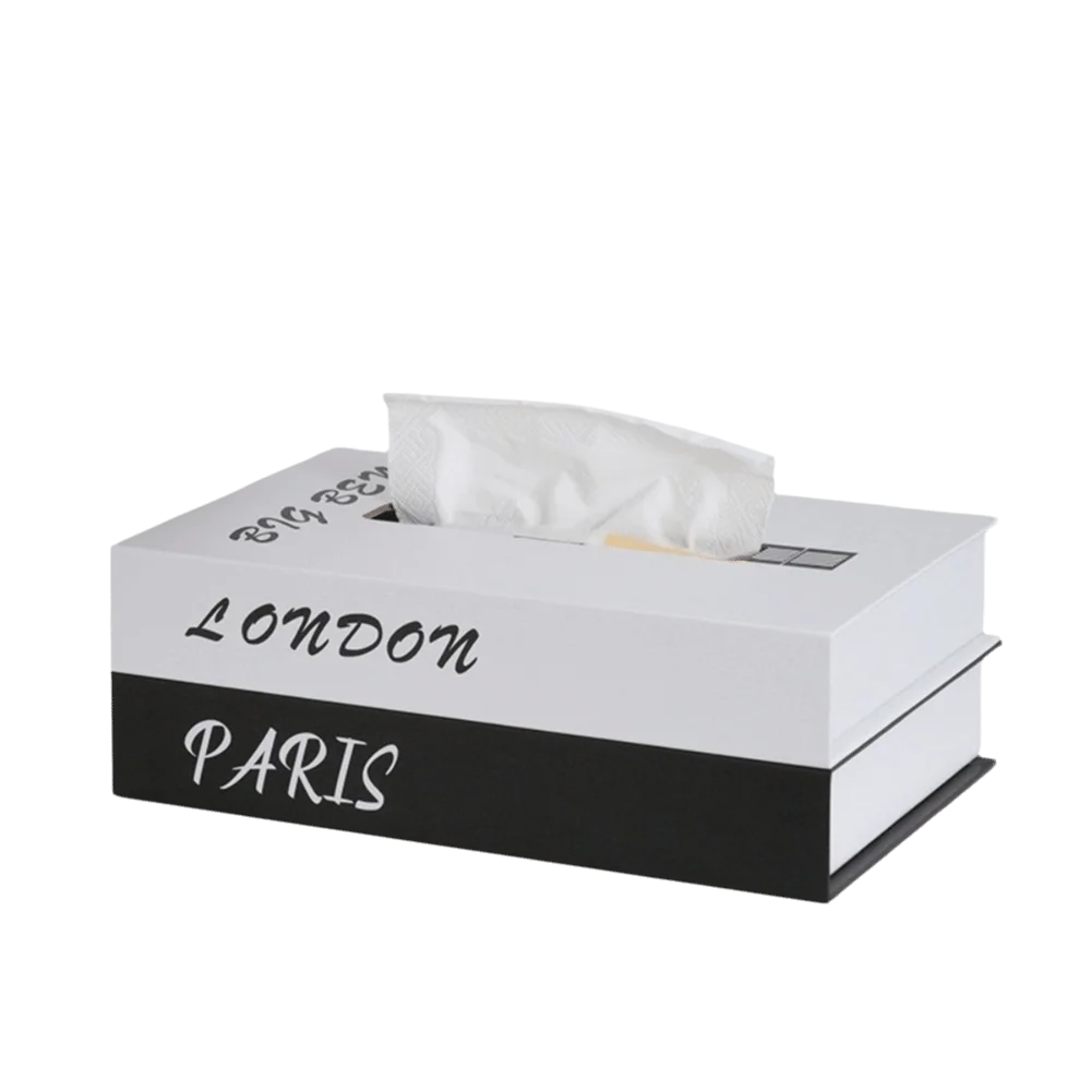 Retro Luxury Book Style Tissue Box Container Decoration Napkin Holder Case Ornaments Double Layer Storage Box Home Decoration
Retro Luxury Book Style Tissue Box Container Decoration Napkin Holder Case Ornaments Double Layer Storage Box Home Decoration