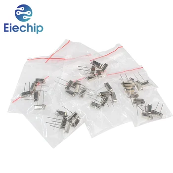 35pcs HC-49S kristall oszillator set 6mhz 8mhz 10mhz 12mhz 11,0592 mhz 16mhz 32,768 k quarz kristall resonator passiver oszillator