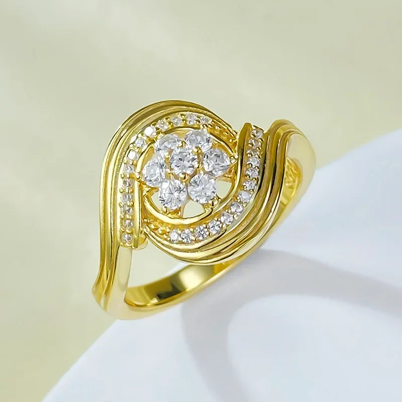 New S925 silver gold-plated striped retro old money style European and American ins cold style ring, Jewelry
New S925 silver gold-plated striped retro old money style European and American ins cold style ring, Jewelry