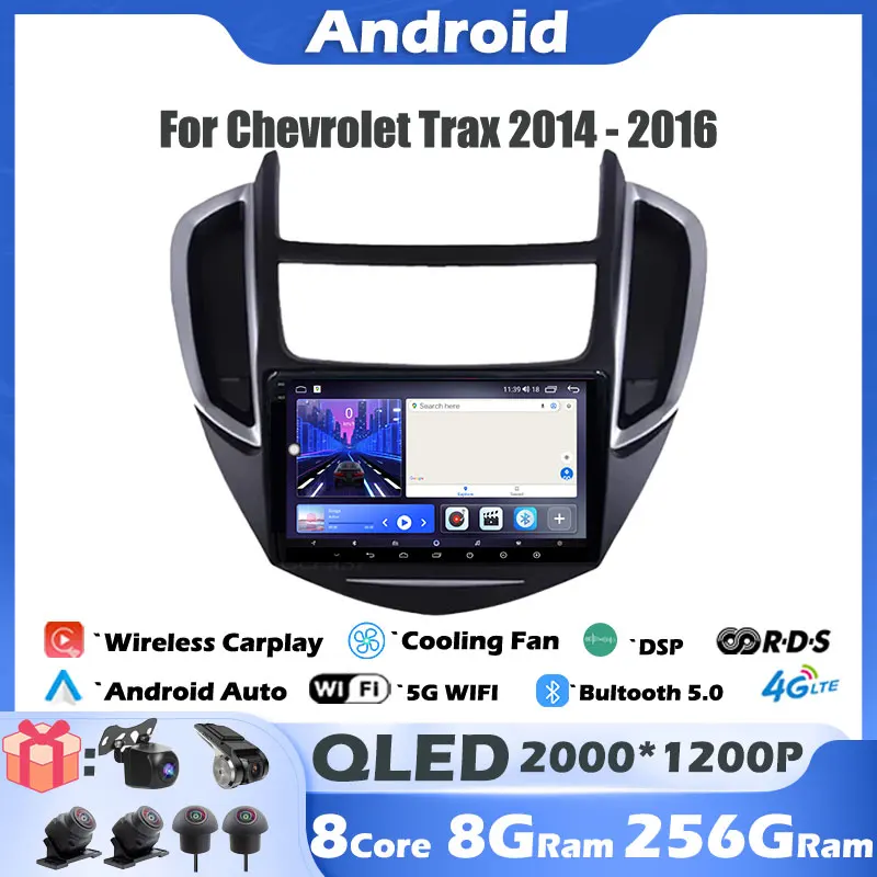 Автомагнитола для Chevrolet Trax 2014-2016, Android 14, мультимедийный видеоплеер, стерео, GPS-навигация, головное устройство для Carplay, экран
Автомагнитола для Chevrolet Trax 2014-2016, Android 14, мультимедийный видеоплеер, стерео, GPS-навигация, головное устройство для Carplay, экран