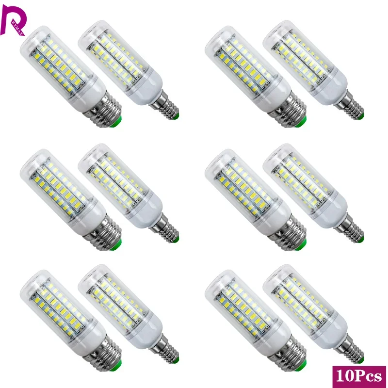 10pcs/lot E27 E14 LED Lamp 220V 230V Led Bulb SMD 5730 Led Light 24 36 48 56 69 72 LEDs Corn Bulbs Chandelier for House Lighting
10pcs/lot E27 E14 LED Lamp 220V 230V Led Bulb SMD 5730 Led Light 24 36 48 56 69 72 LEDs Corn Bulbs Chandelier for House Lighting