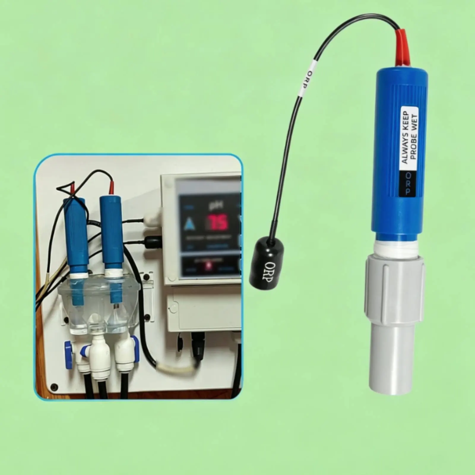 ORP Replacement Sensor Long-Lasting ORP Sensor Oxidation Reduction Potential Electrode Long Wire Wide Range for Pool
ORP Replacement Sensor Long-Lasting ORP Sensor Oxidation Reduction Potential Electrode Long Wire Wide Range for Pool