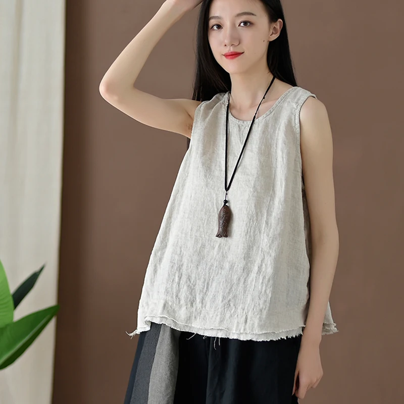 Summer Thin Hemp Camisole Tank Top Artistic Large Size Women's Inner Match Cotton Linen Sleeveless Shirt Base Layer Shirt
Summer Thin Hemp Camisole Tank Top Artistic Large Size Women's Inner Match Cotton Linen Sleeveless Shirt Base Layer Shirt