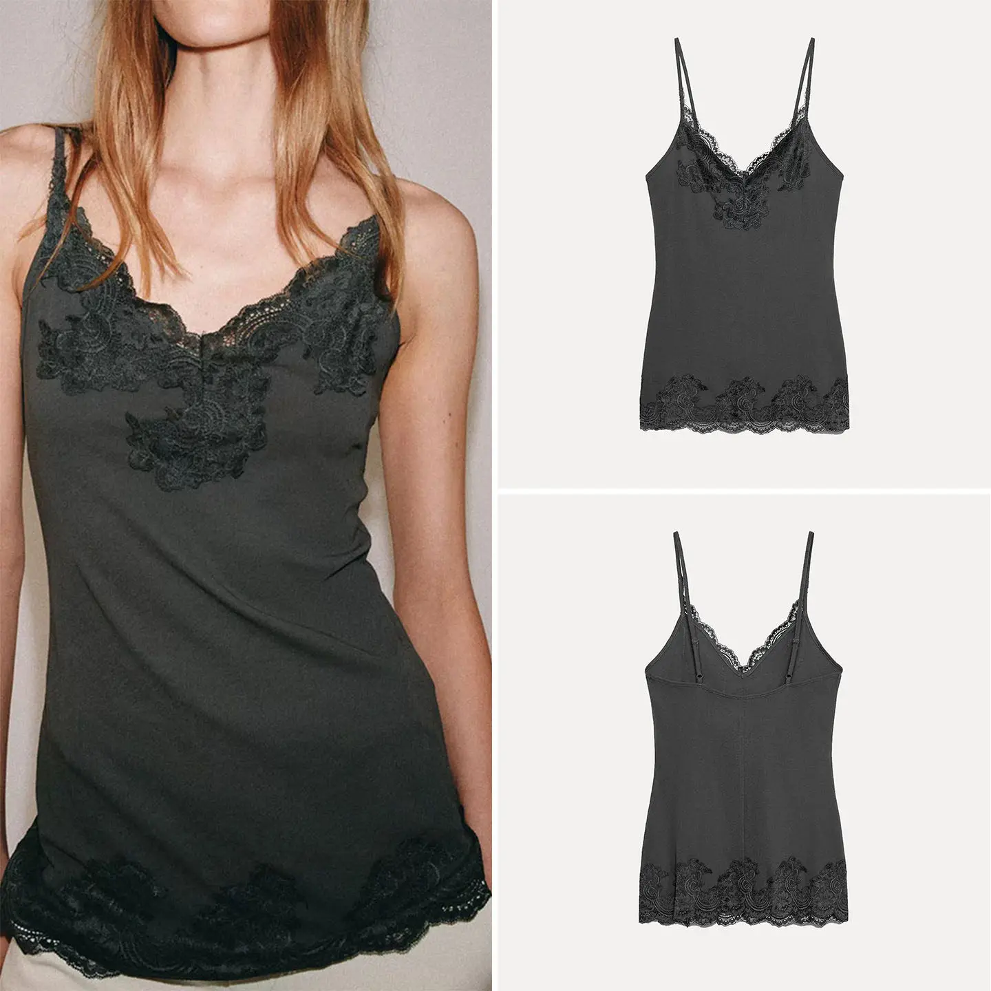 Summer 2026 Women's Lace Trim Halter Neck Dress V-Neck Splicing Design Fashionable Casual Style Short Length Outerwear
Summer 2026 Women's Lace Trim Halter Neck Dress V-Neck Splicing Design Fashionable Casual Style Short Length Outerwear