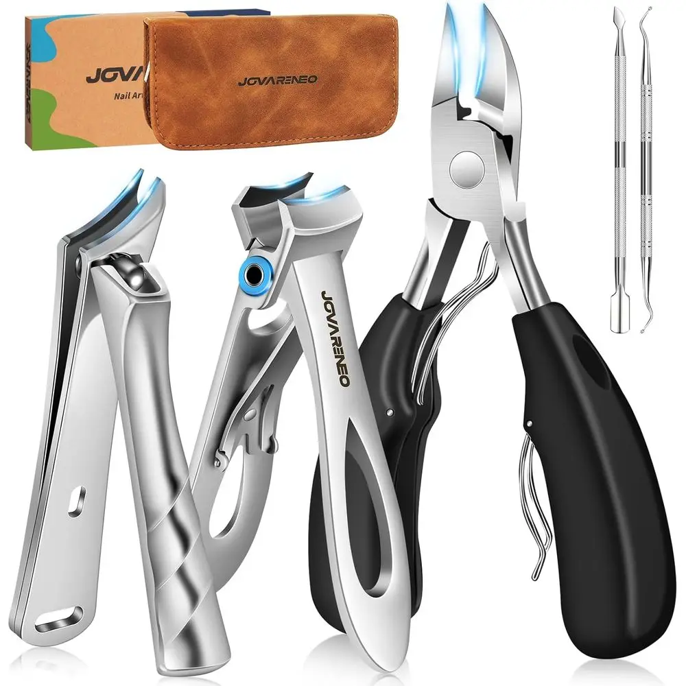 Heavy-Duty Long-Handled Ingrown Toenail Clippers, Wide Jaw for Thick Nails, 5-Piece Set for Men, Women, Elderly
Heavy-Duty Long-Handled Ingrown Toenail Clippers, Wide Jaw for Thick Nails, 5-Piece Set for Men, Women, Elderly