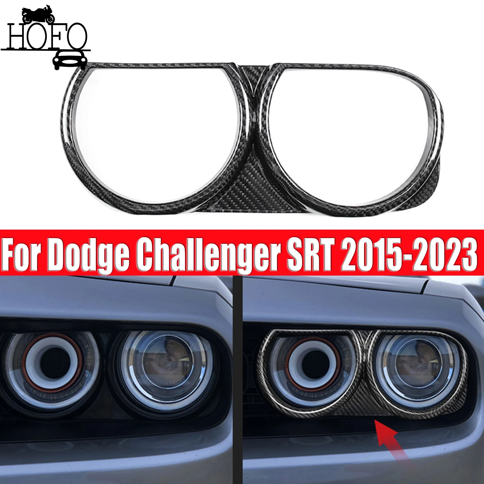 2PCS/1 Set Headlight Bezel Covers Lamp Cover Trim For Dodge Challenger SRT 2015-2023
2PCS/1 Set Headlight Bezel Covers Lamp Cover Trim For Dodge Challenger SRT 2015-2023