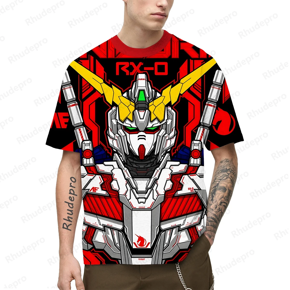 Cosplay Men's T-shirt Short Sleeve Tops Gundam Model Hip Hop Children's Clothing Trend Shirts New Oversized Y2k 2024
Cosplay Men's T-shirt Short Sleeve Tops Gundam Model Hip Hop Children's Clothing Trend Shirts New Oversized Y2k 2024