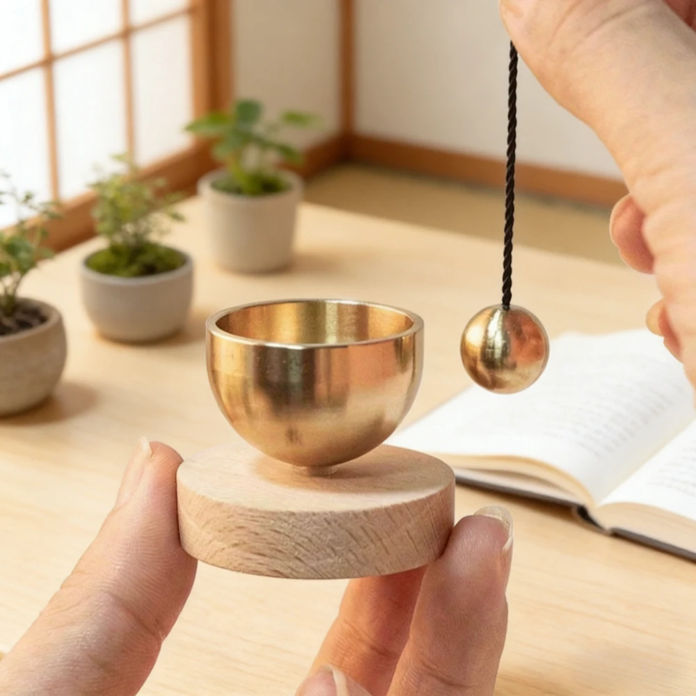 1Pc Handmade 3.9cm/1.83inch Singing Bowl Dopamine Bell Golden Copper Bowl Beech Copper Bell Mini Sound Melodious/For Yoga Meditation Relaxation, Mindfulness, Chakra Healing, Self-Regulation and Healing, Gift Set
1Pc Handmade 3.9cm/1.83inch Singing Bowl Dopamine Bell Golden Copper Bowl Beech Copper Bell Mini Sound Melodious/For Yoga Meditation Relaxation, Mindfulness, Chakra Healing, Self-Regulation and Healing, Gift Set