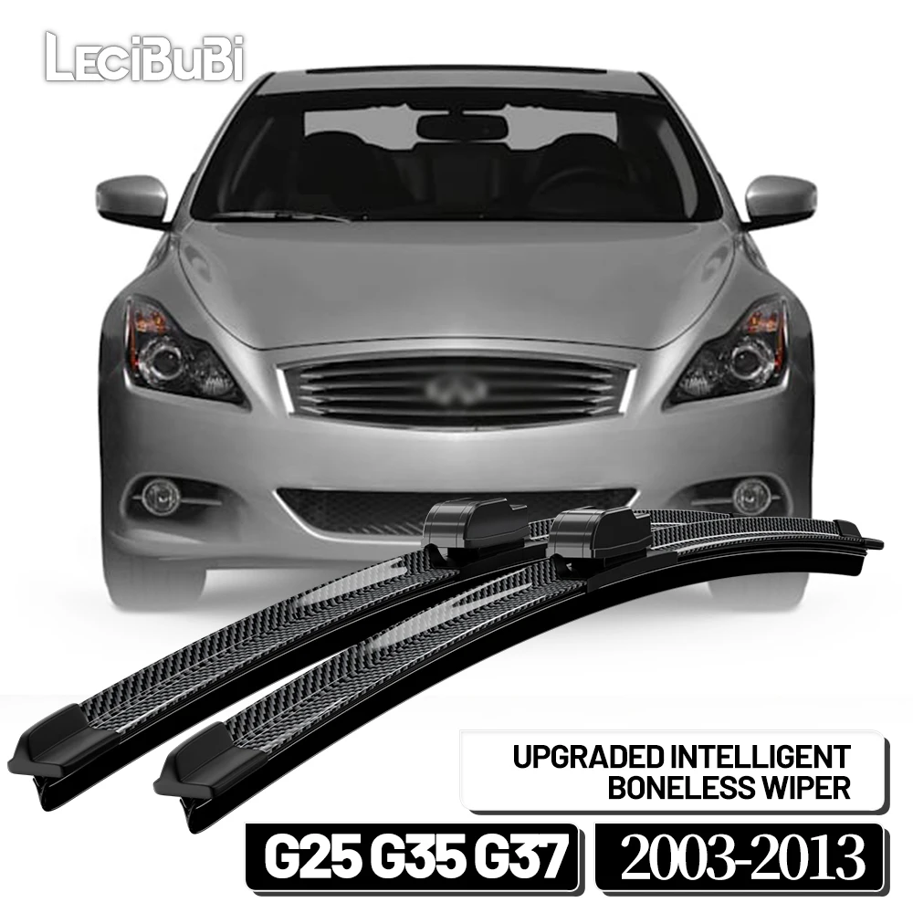 Для Infiniti G25 G35 G37 2003-2013 2008 2009 2010 2011 2012 2 шт. щетки стеклоочистителя переднего стекла дворники из углеродного волокна
Для Infiniti G25 G35 G37 2003-2013 2008 2009 2010 2011 2012 2 шт. щетки стеклоочистителя переднего стекла дворники из углеродного волокна