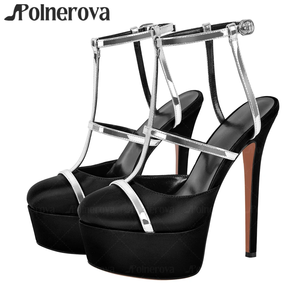 Round Toe T-Strap Platform Stiletto Pumps Colorblock Leather High Heels Concise Style Classic Handmade Platform Heels for Women
Round Toe T-Strap Platform Stiletto Pumps Colorblock Leather High Heels Concise Style Classic Handmade Platform Heels for Women