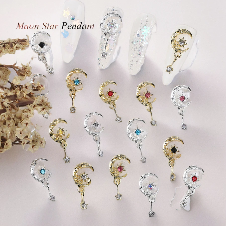 10pcs/bag Luxury Moon Nail Charms Metal Nails Enhancement Jewelry Decoration With Diamond Manicure Ornament Accessories Supplies
10pcs/bag Luxury Moon Nail Charms Metal Nails Enhancement Jewelry Decoration With Diamond Manicure Ornament Accessories Supplies