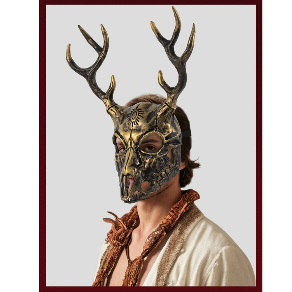 Antlers Masks Cosplay Animal Bighorn Sheep Mule Deer Bone Antler Halloween Party Helmet Scary Stranger Masks Masquerade Props
Antlers Masks Cosplay Animal Bighorn Sheep Mule Deer Bone Antler Halloween Party Helmet Scary Stranger Masks Masquerade Props